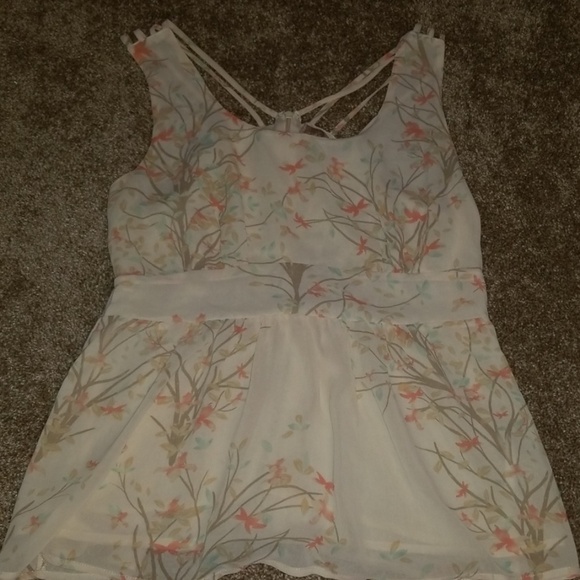 NWOT Forever 21/Love 21 Flowy Babydoll Top Sz. L - Picture 4 of 9